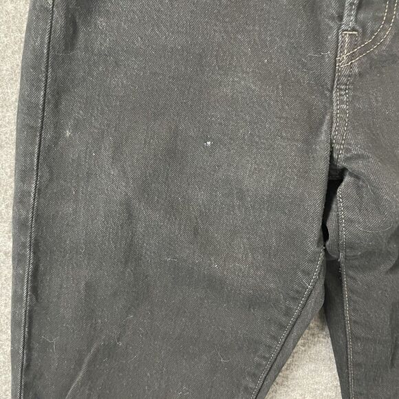 LEVI’S Button Fly Wedgie Fit Straight Leg Black Patch Jeans Womens Size 27 - Picture 3 of 13